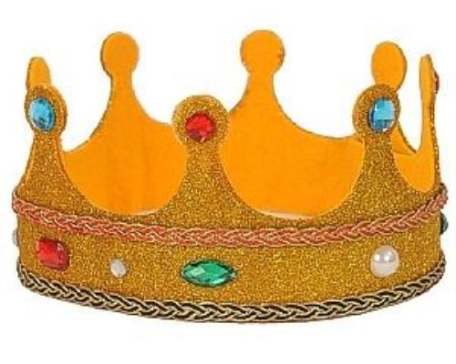 Gold Fabric King Crown