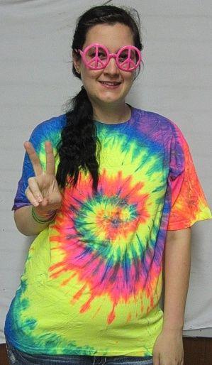 XL Tye Dye Shirt Bright Tie Dye Shirt Hot PINK