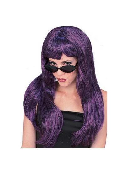 Sexy Purple & Black Glamour Wig NEW REDUCED