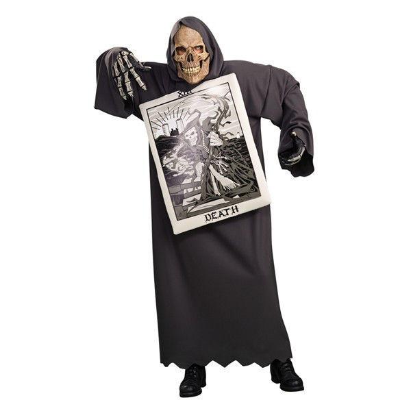 Tarot Card Skull Death Reader Adult Costume 44'' Chest