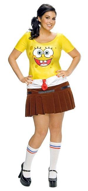 Sponge Babe Sexy SpongeBob SquarePants Plus Size Adult Costume