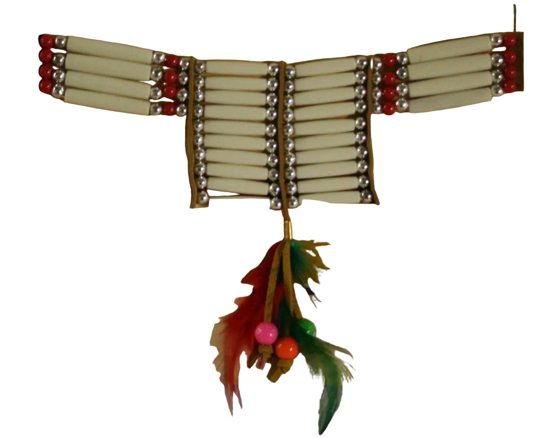 Native American Warrior Choker Necklace Indian Neckpiece