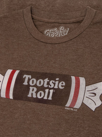 Tootsie Roll Logo Mens T Shirt Brown