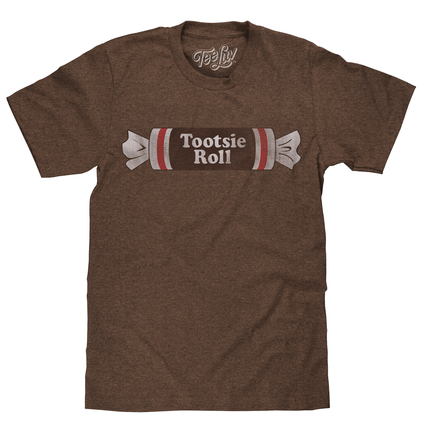 Tootsie Roll Logo Mens T Shirt Brown