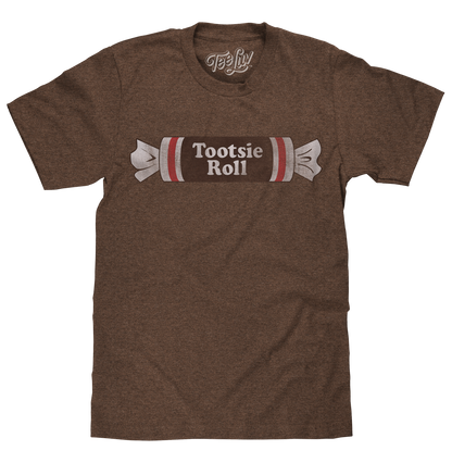 Tootsie Roll Logo Mens T Shirt Brown