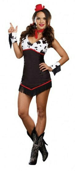 Ridin' Broncos Sexy Cowgirl Adult Costume LARGE