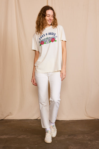 Guns N' Roses Pistols Tee Womens T Shirt White