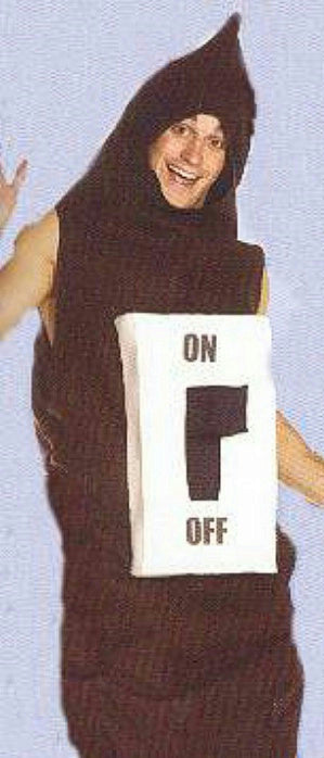 On/Off Doody Duty Adult Poop Light Switch Funny Costume
