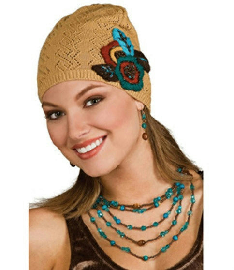 Turquoise and Brown Costume Bead Necklace
