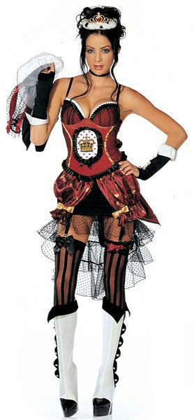 Womens 8 Piece Sexy Queen of Heartbreaks Heartbroken Adult Costume Size M/L