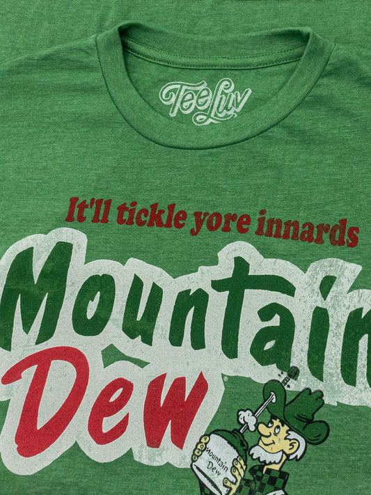 Mt. Dew It'll Tickle Your Innards Mens T Shirt Green