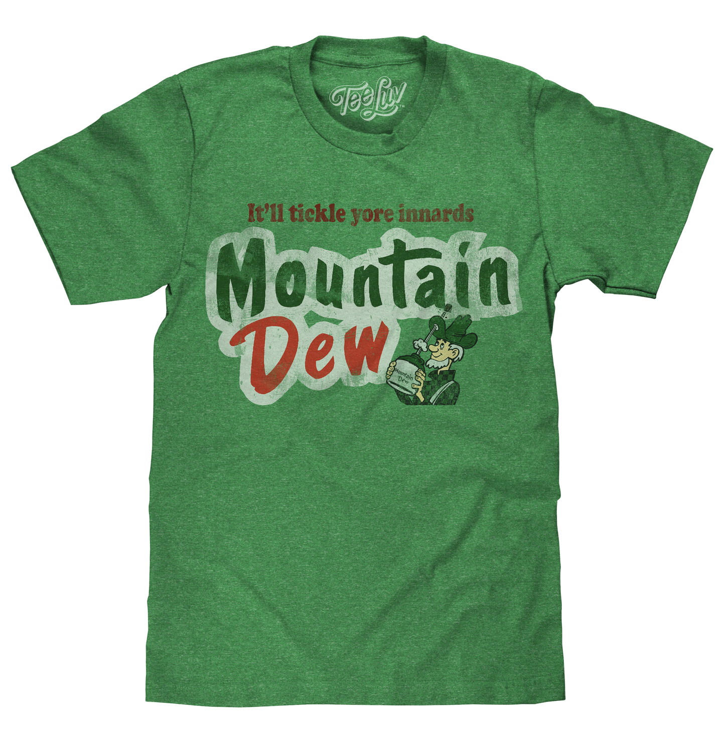 Mt. Dew It'll Tickle Your Innards Mens T Shirt Green