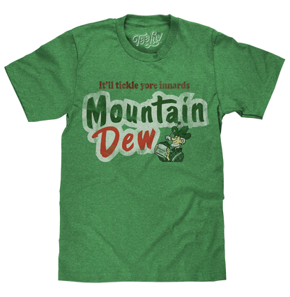 Mt. Dew It'll Tickle Your Innards Mens T Shirt Green