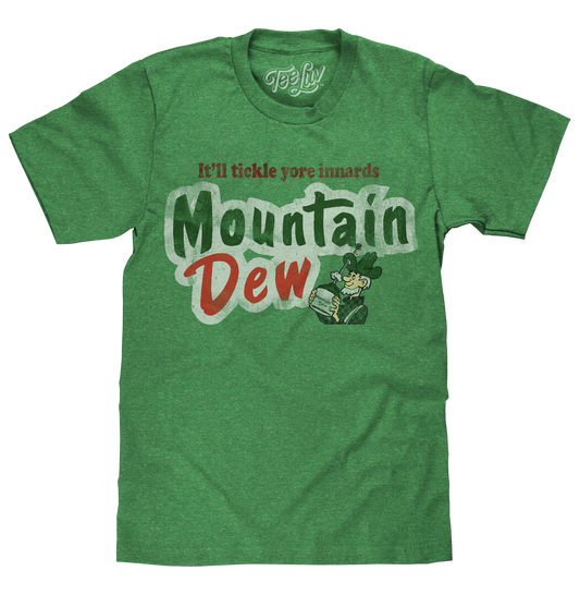 Mt. Dew It'll Tickle Your Innards Mens T Shirt Green