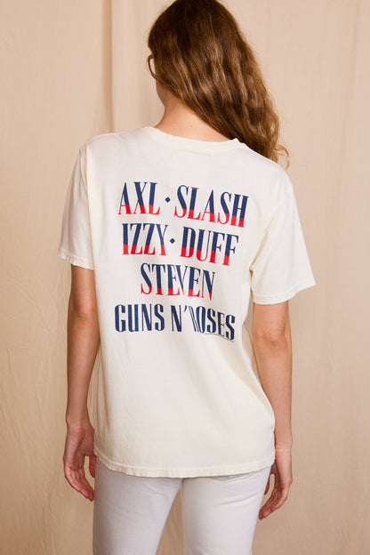 Guns N' Roses Pistols Tee Womens T Shirt White