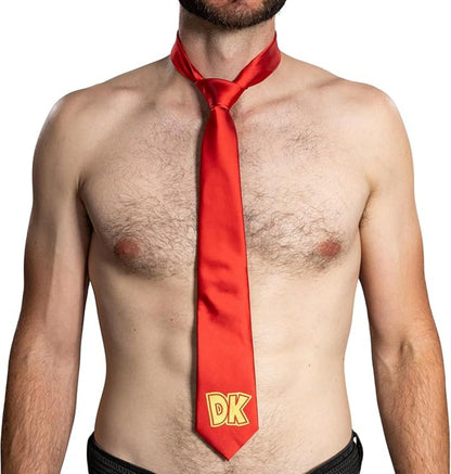 1980s Video Game Monkey Throwing Barrels Halloween Costume Accessory Tie