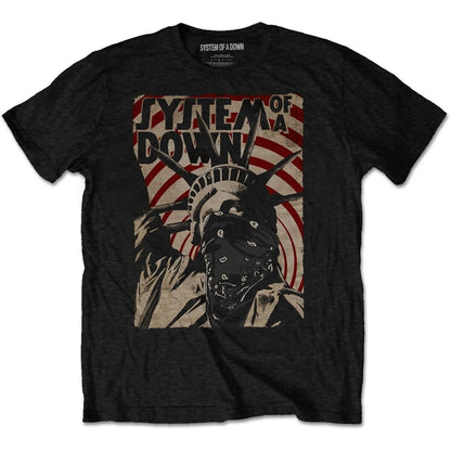 System of a Down SOAD Statue of Liberty Tee Mens T Shirt Black