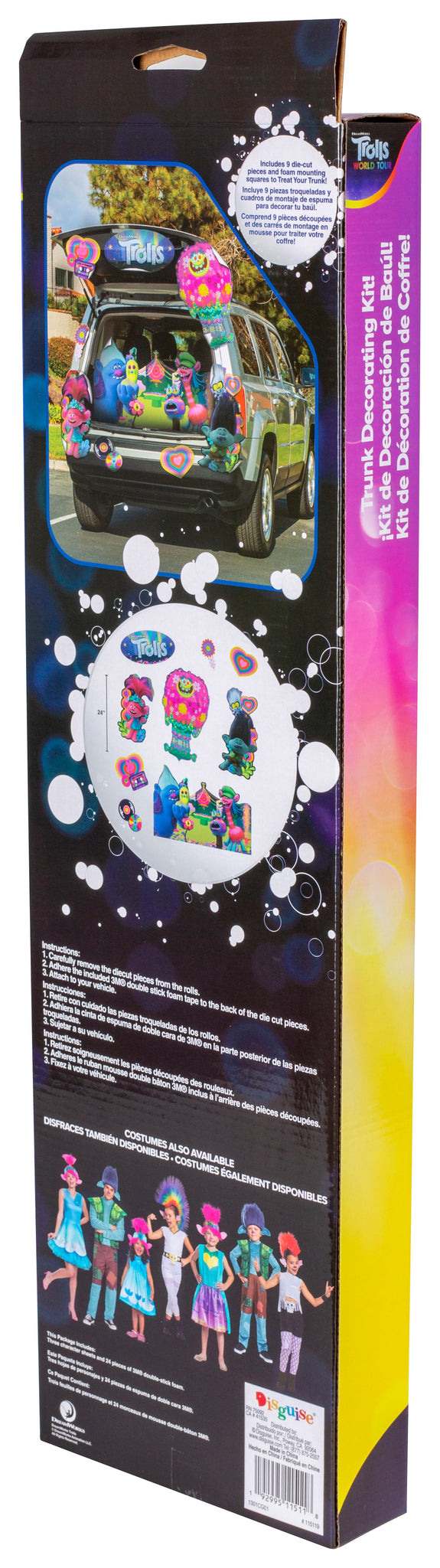 Trolls Poppy, Branch and the Gang Trunk or Treat Decorations Kit with Themed Panels