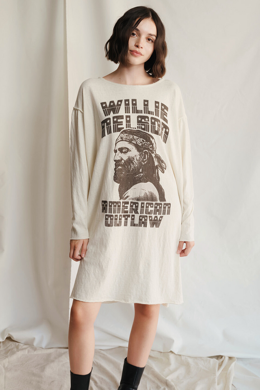 Willie Nelson Womens T Shirt Dress
