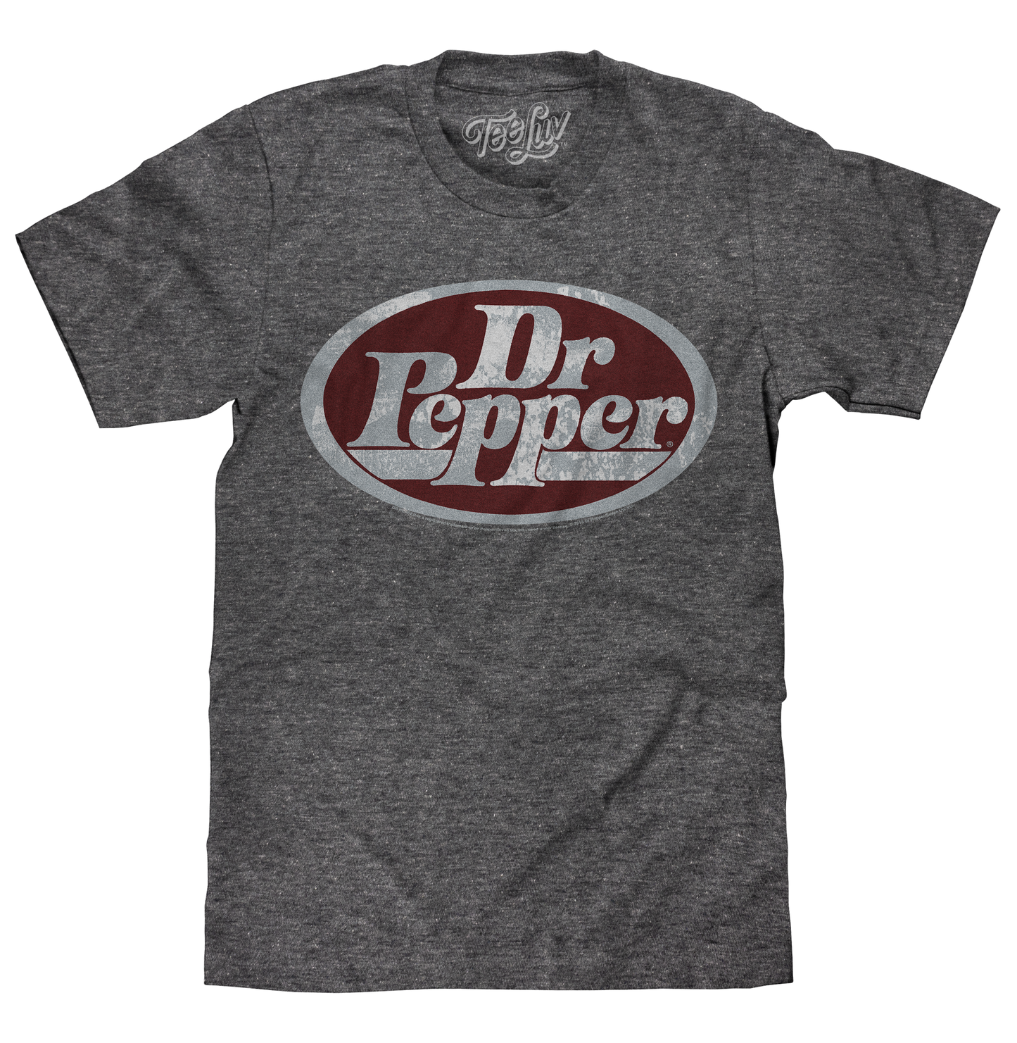 Dr Pepper Oval Logo Mens T Shirt Gray