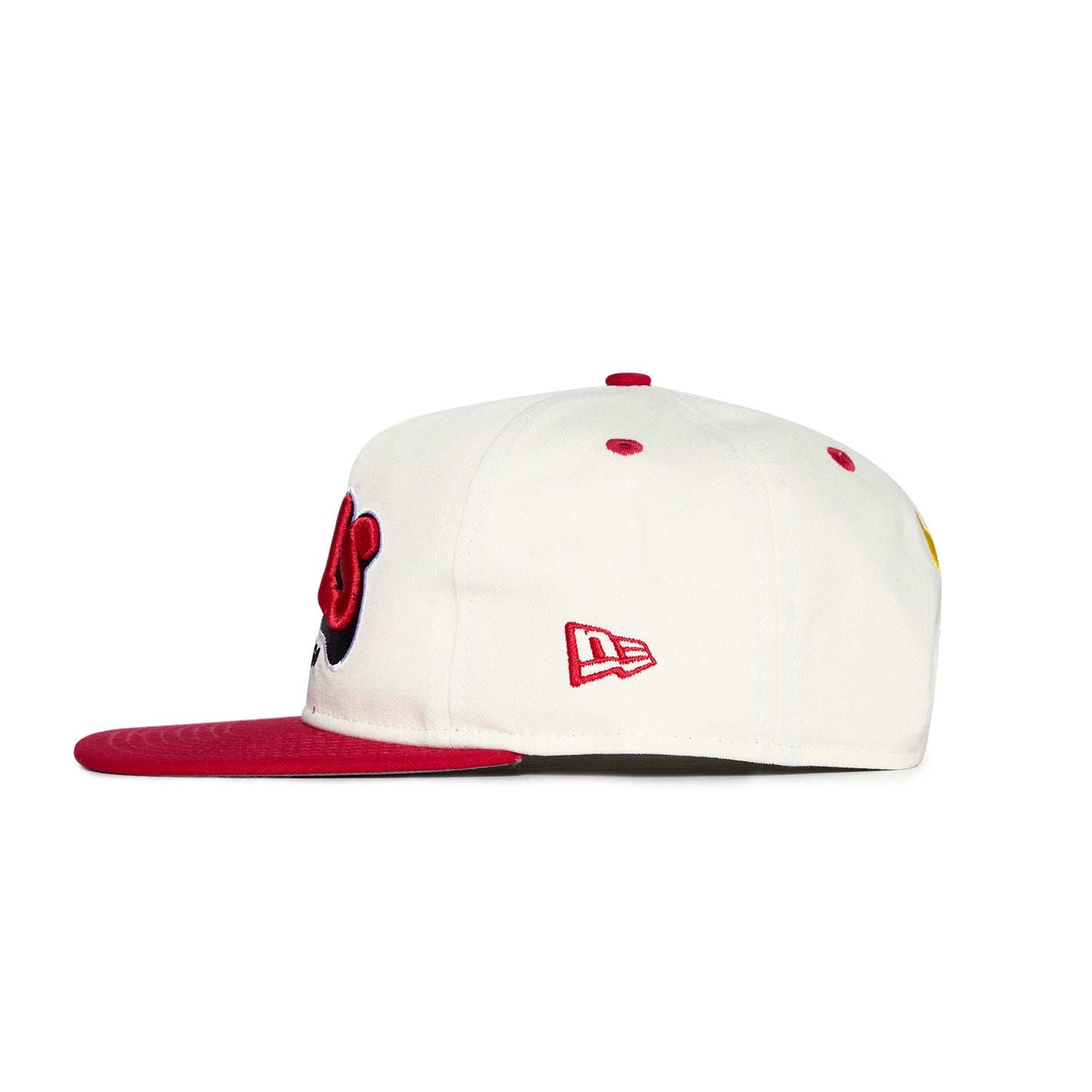 Chicago Bulls NBA Snapback Hat White Red