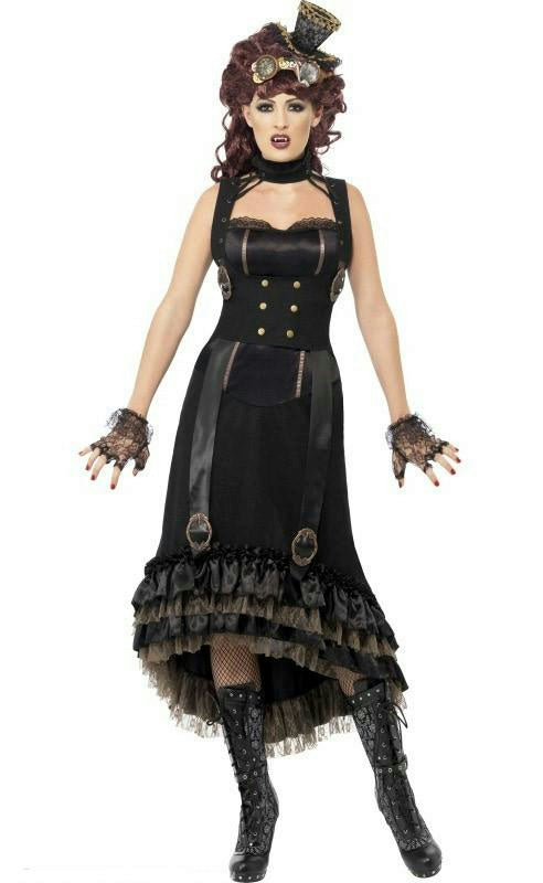 Steampunk Vamp Victorian Gothic Adult Costume Size Small