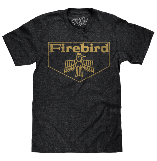 Pontiac Firebird Mens T Shirt Charcoal Gray
