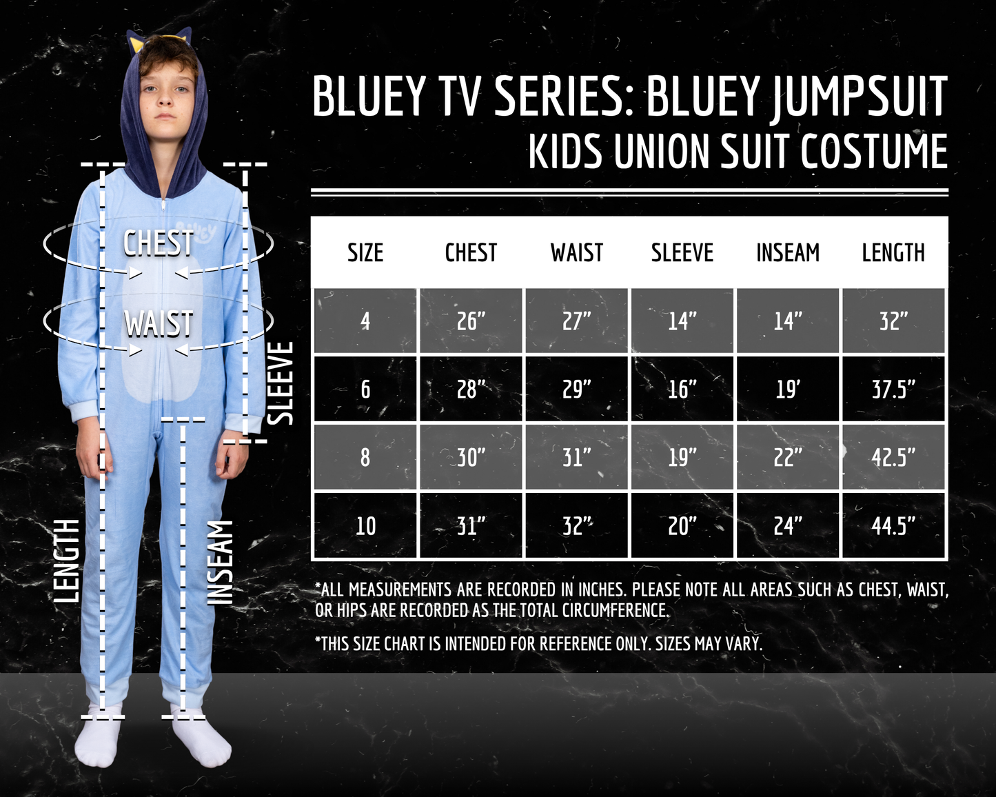 Bluey Kids Youth Children TV Series Halloween Costume Cosplay Jumpsuit