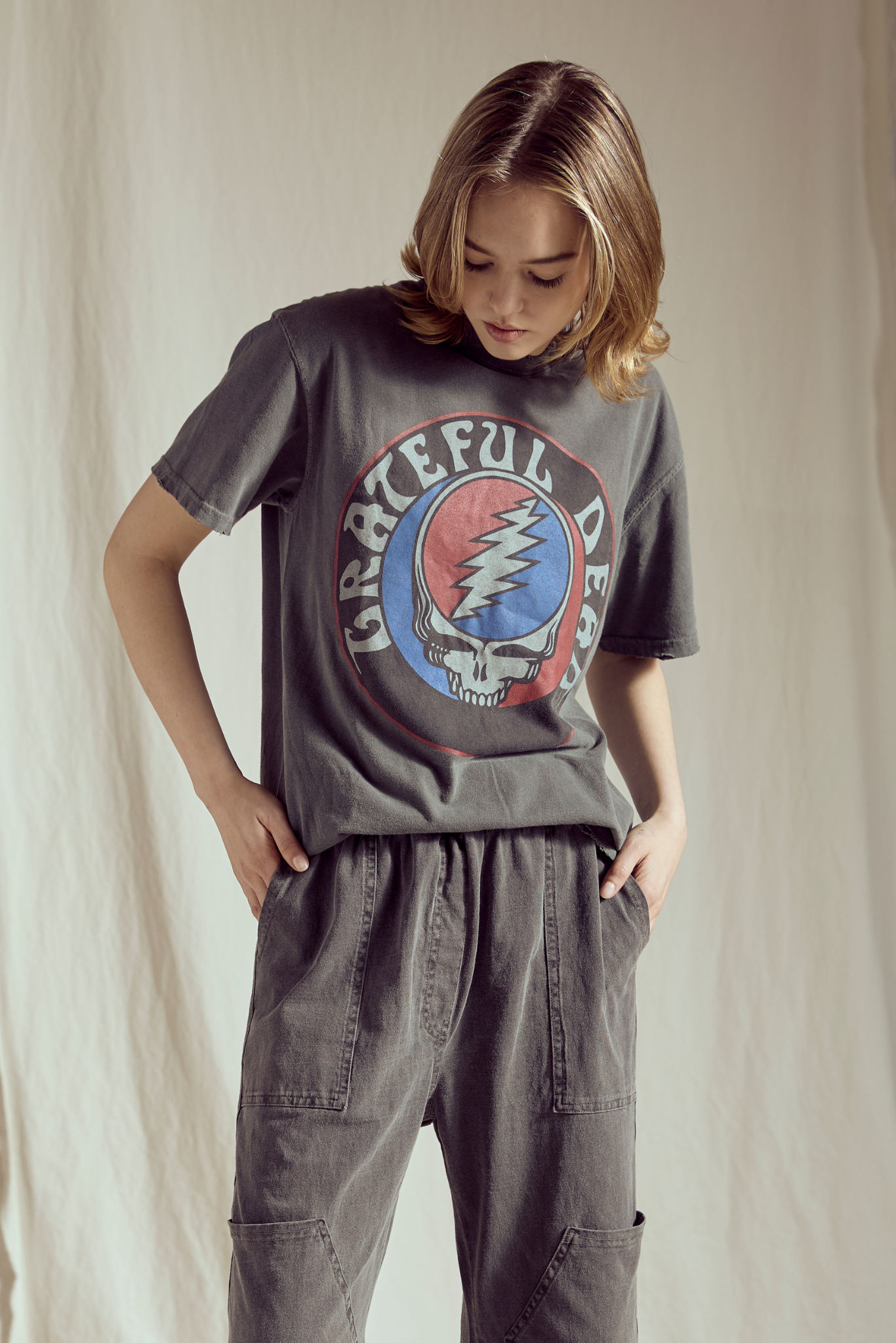 Grateful Dead Vintage Tee Womens T Shirt Black