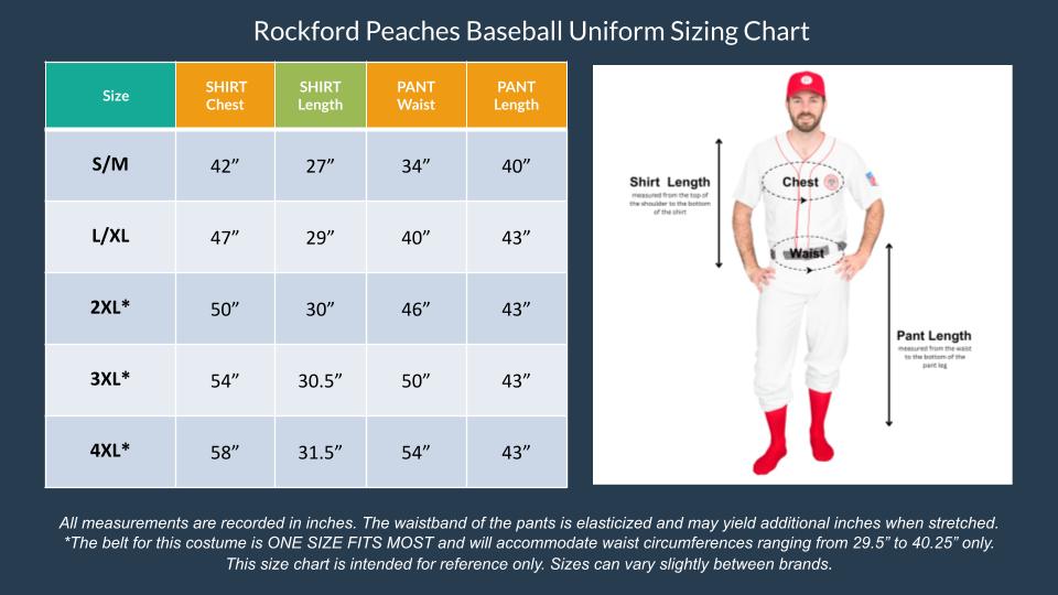 Rockford Peaches Men's Halloween Costume Set