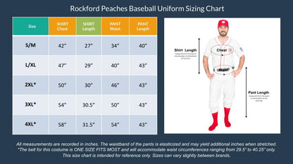 Rockford Peaches Men's Halloween Costume Set