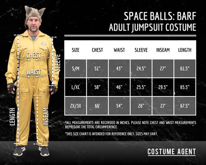 Space Balls Candy Dog Character Halloween Costume Set Cosplay