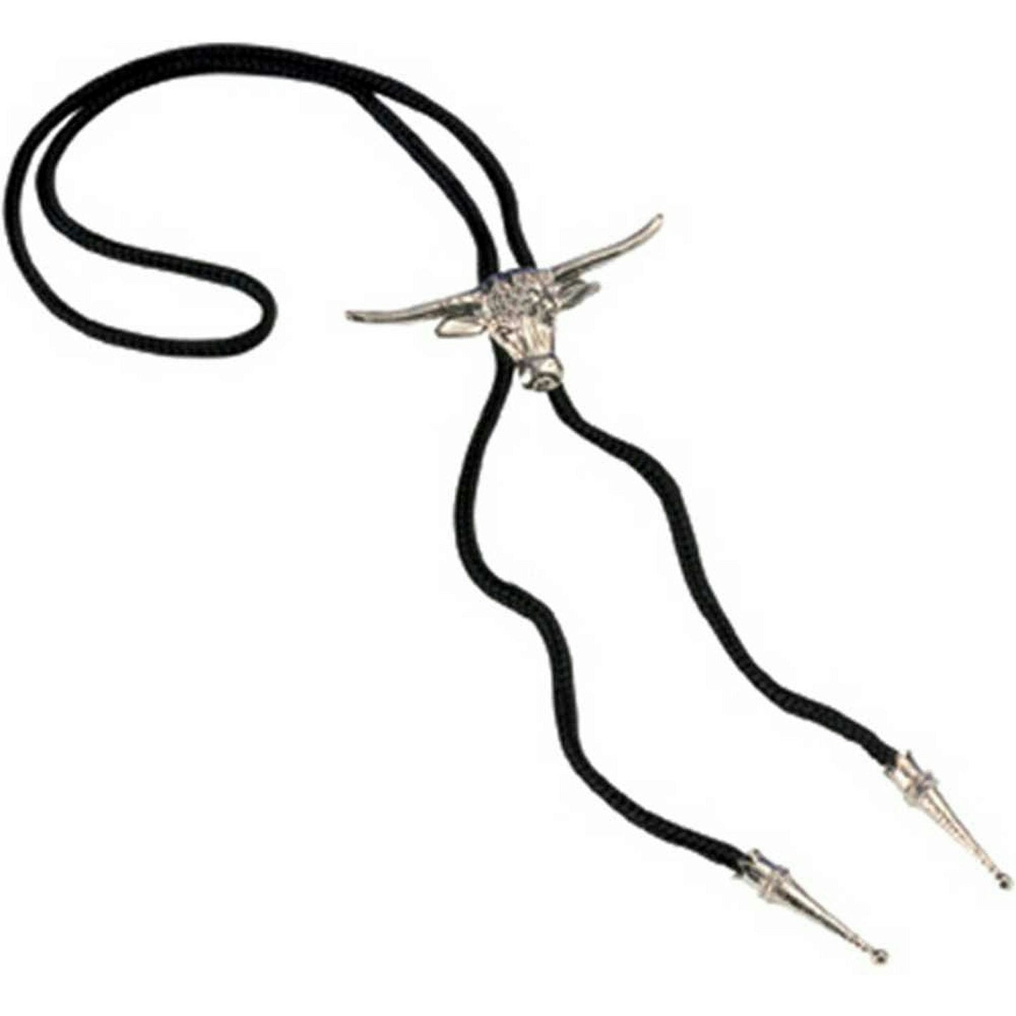 Cowboy Texas Longhorn Bull Bolo String Tie