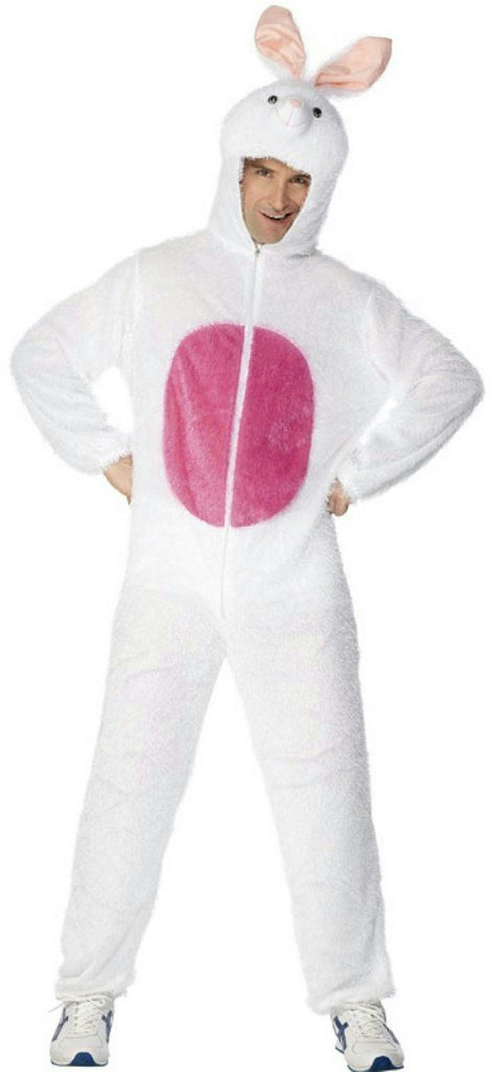 Smiffy's Easter Bunny Rabbit Adult Costume with Hood Size Large