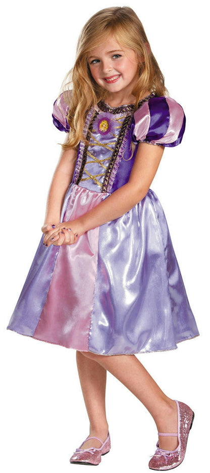 Disney's Tangled Rapunzel Sparkle Classic Girls Costume Small 4-6
