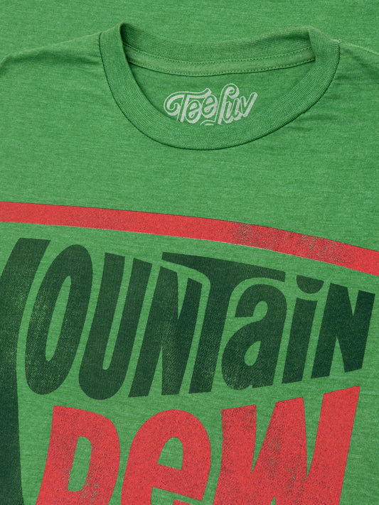 Mountain Dew Retro Logo Mens T Shirt Green