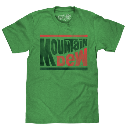 Mountain Dew Retro Logo Mens T Shirt Green