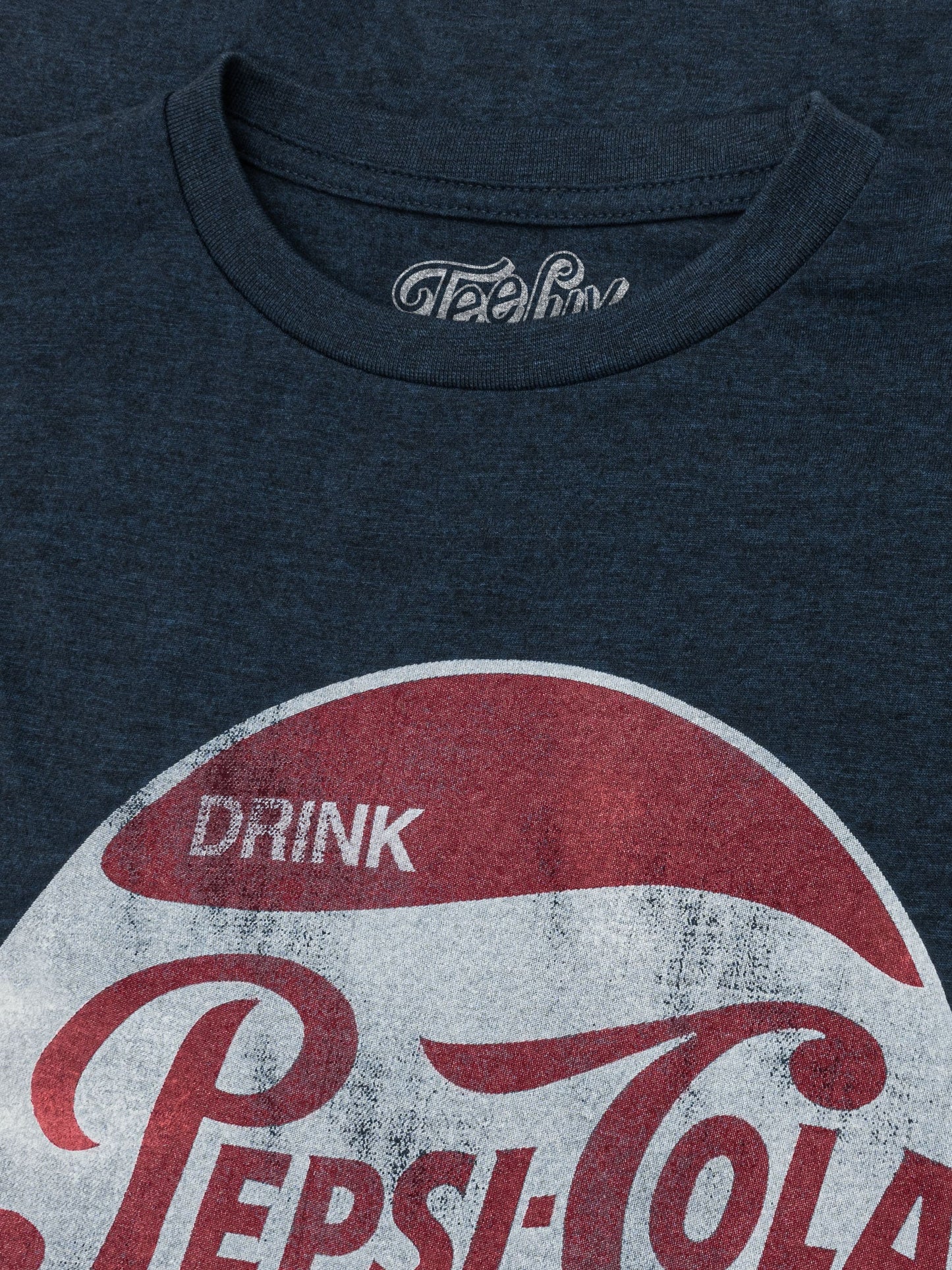 Pepsi Retro Logo Mens T Shirt Navy Blue