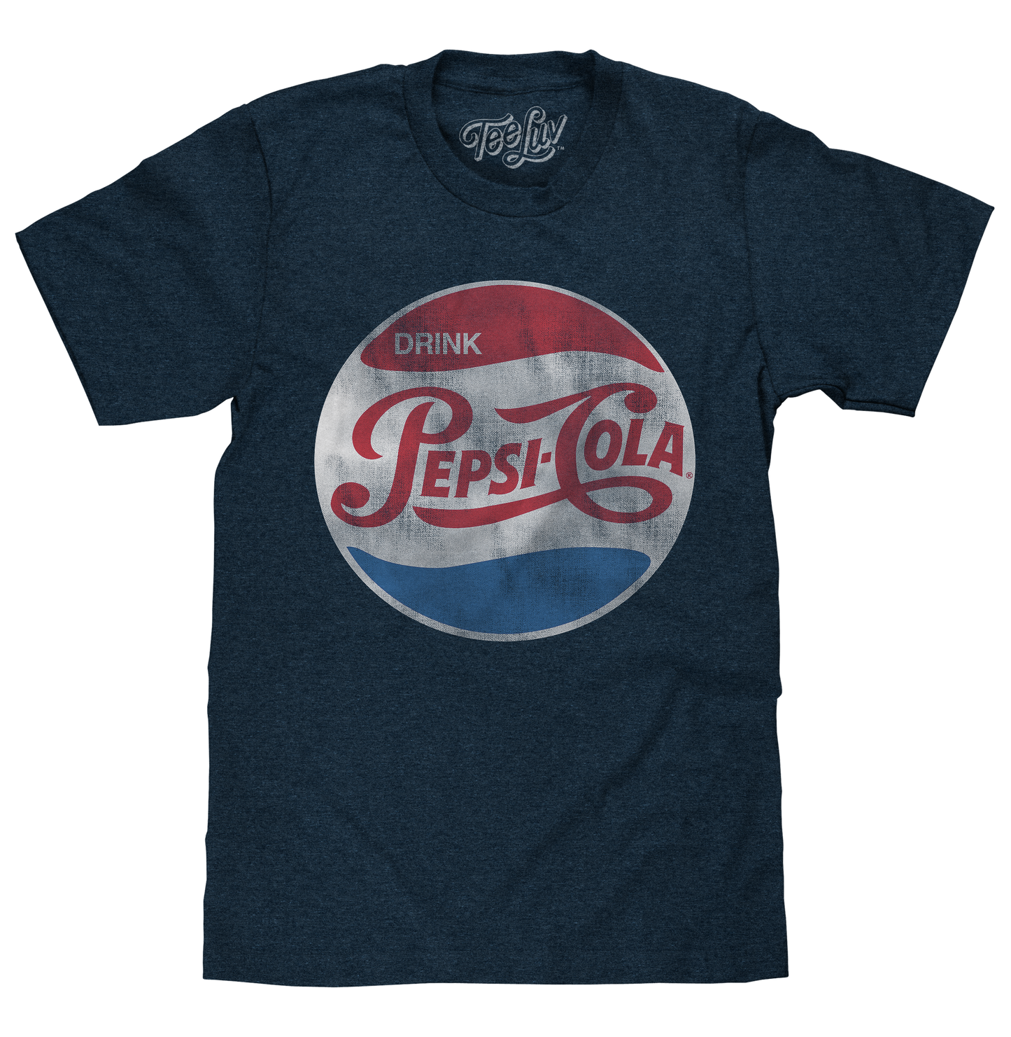 Pepsi Retro Logo Mens T Shirt Navy Blue