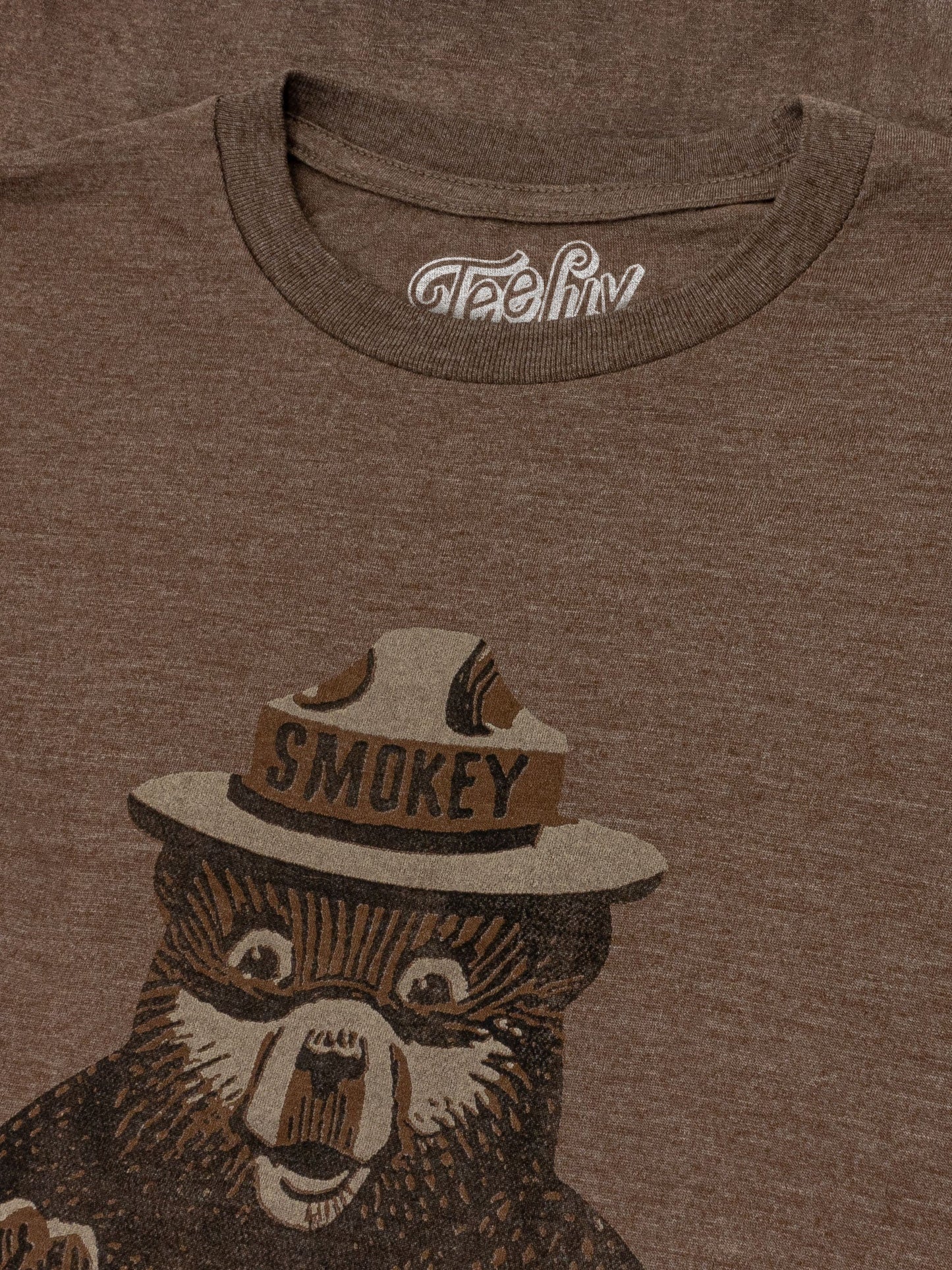 Smokey Fire Danger Very High Mens T Shirt Brown