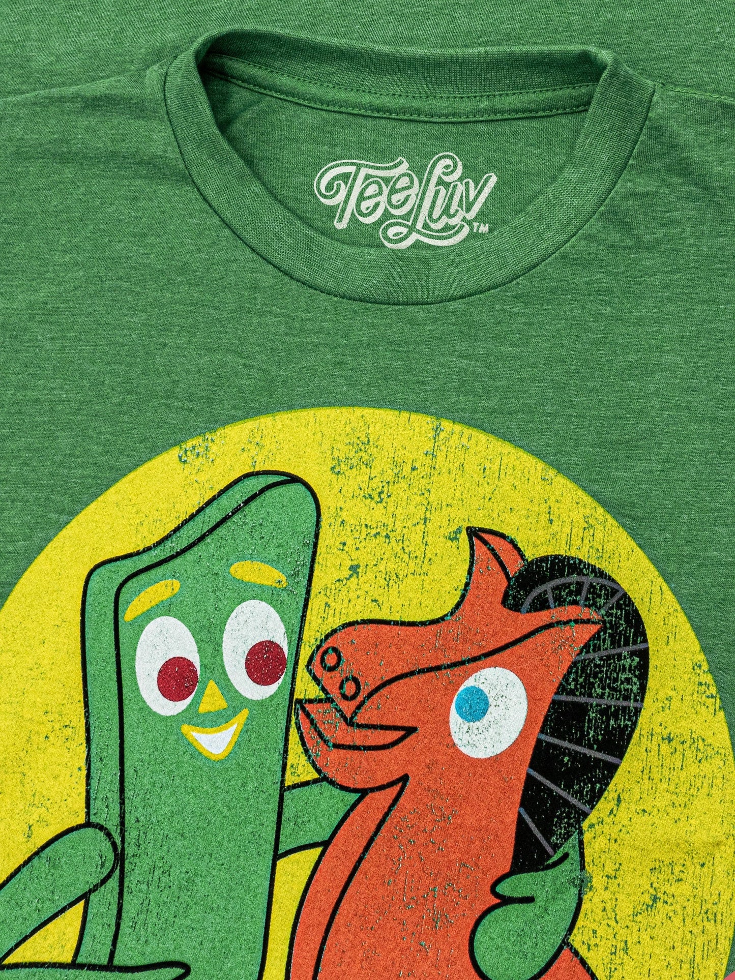 Gumby and Pokey Mens T Shirt Green