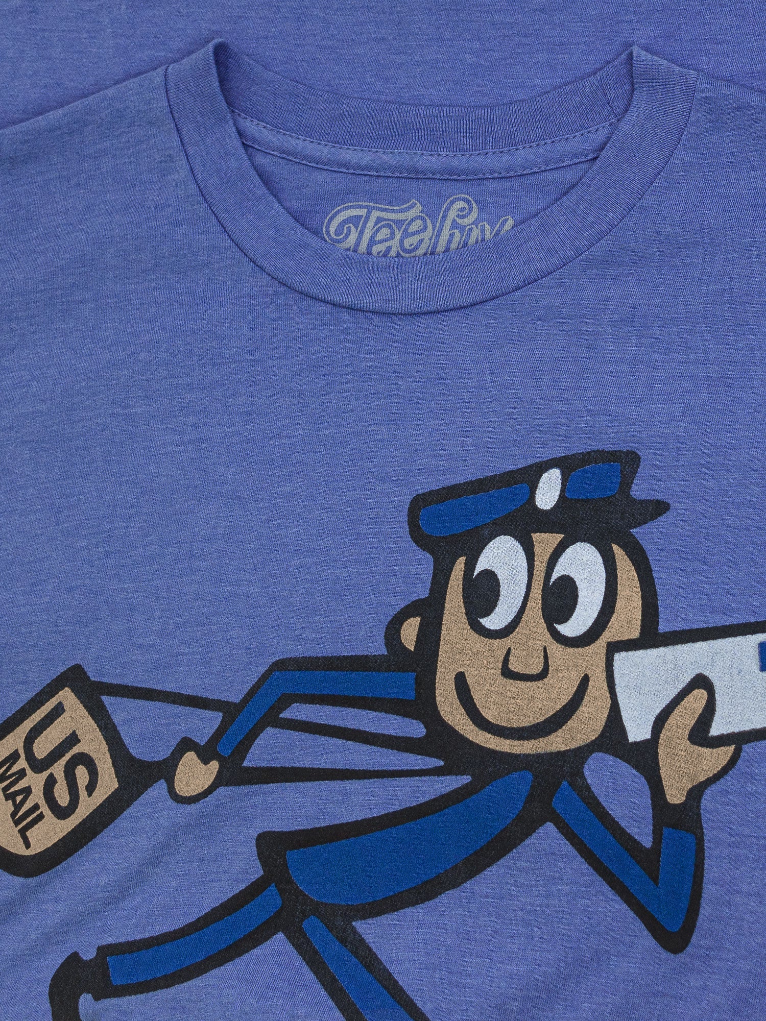 U.S. Mail Vintage Mr. Zip Mens T Shirt- Blue