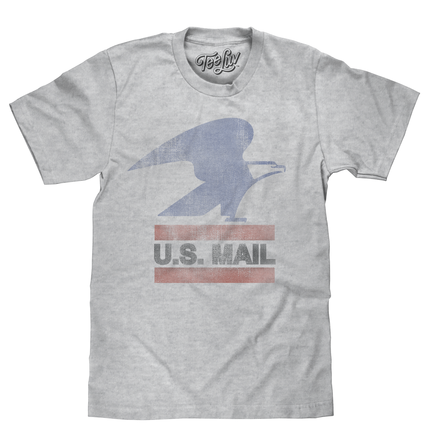 U.S. Mail Eagle Logo Mens T Shirt Gray