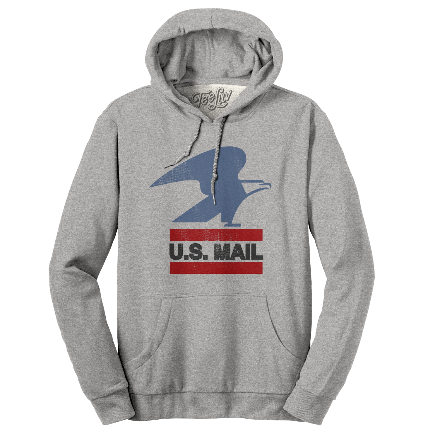 USPS U.S. Mail Eagle Hooded Sweatshirt Hoodie Gray