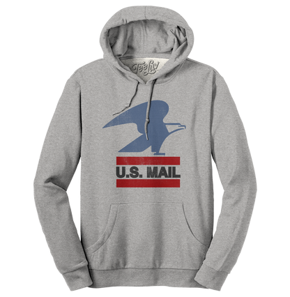 USPS U.S. Mail Eagle Hooded Sweatshirt Hoodie Gray