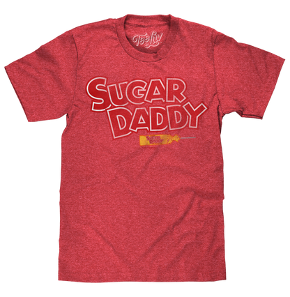 Sugar Daddy Logo Mens T Shirt Red