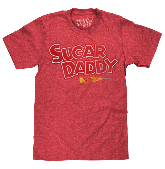 Sugar Daddy Logo Mens T Shirt Red