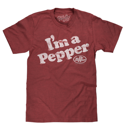 Dr Pepper I'm a Pepper Mens T Shirt Red