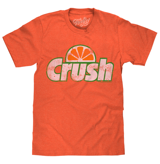 Vintage Orange Crush Logo Mens T Shirt Orange