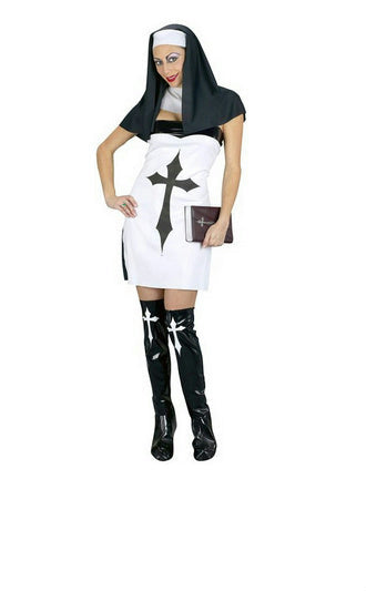 Sexy Sassy Sister Adult Nun Costume Small 6-8